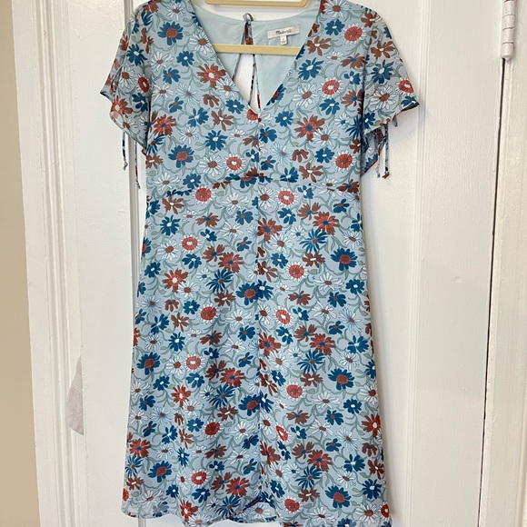Madewell Open-Back Mini Dress in Wildflower Garden - Picture 5 of 9